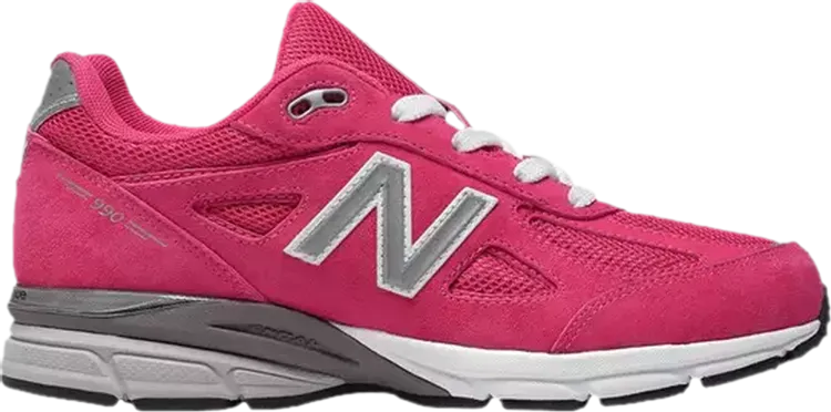 Limited edition New Balance 990v4 Kid 'Pink Silver' sneakers, pink