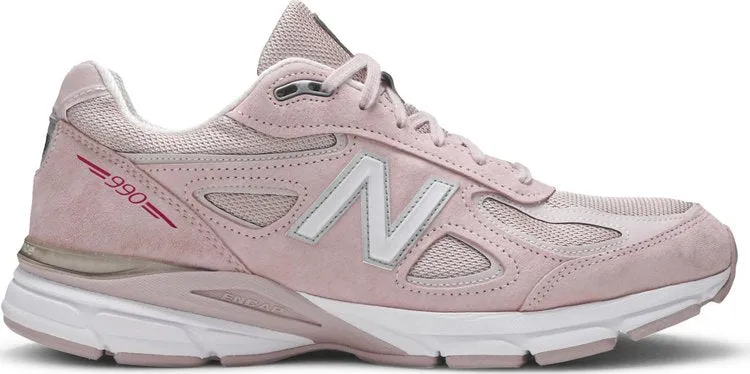 Limited Edition New Balance 990v4 Made In USA 'Pink Ribbon' Sneakers, Pink