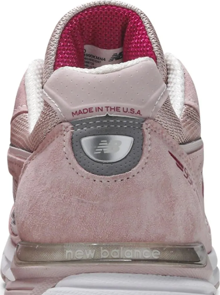 Limited Edition New Balance 990v4 Made In USA 'Pink Ribbon' Sneakers, Pink