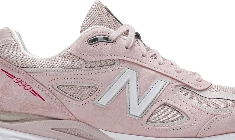 Limited Edition New Balance 990v4 Made In USA 'Pink Ribbon' Sneakers, Pink