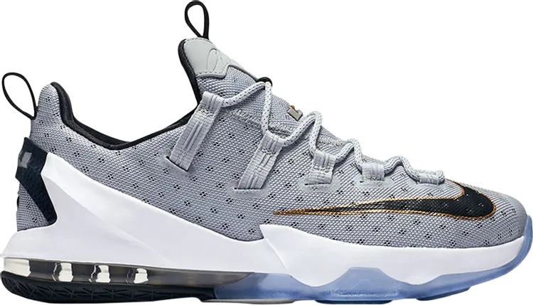 Limited edition Nike LeBron 13 Low 'Cool Grey' sneakers, gray