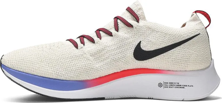 Limited edition Nike Zoom Fly Flyknit 'Light Cream' sneakers, cream