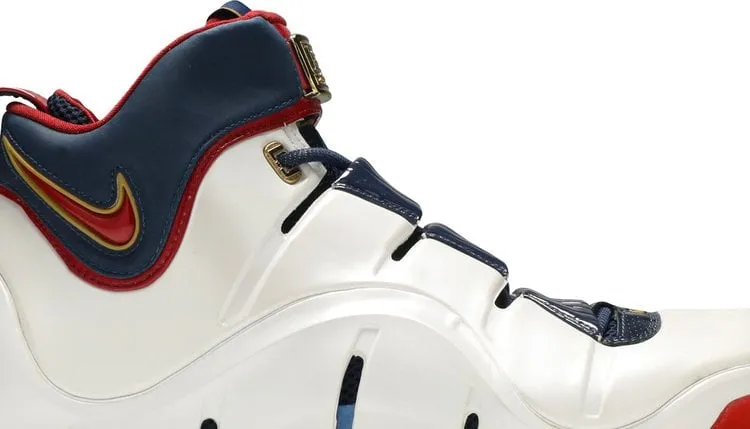 Limited edition Nike Zoom LeBron 4 'Playoff' sneakers, white