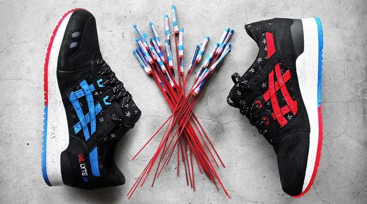 Limited edition villa x wale x gel lyte 3 'bottle rocket' Asics sneakers, black