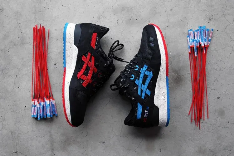 Limited edition villa x wale x gel lyte 3 'bottle rocket' Asics sneakers, black