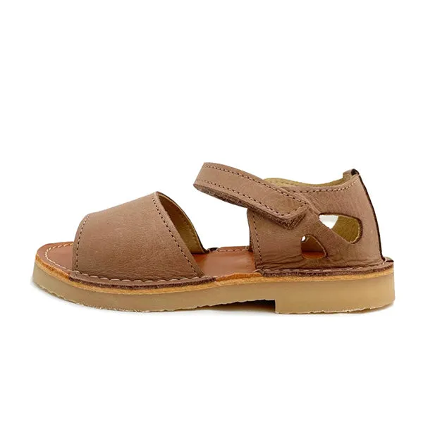 Mavis Velcro Kids Sandal Hazel Leather