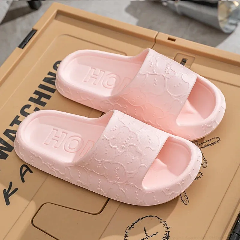 Men Cloud Slippers Thick Sole Sandals Summer Beach Slides Couple Anti-Slip Home Slipper - MSL50271