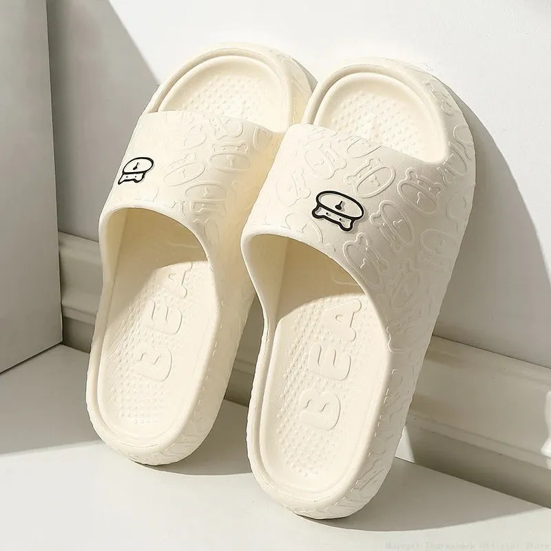 Men Cloud Slippers Thick Sole Sandals Summer Beach Slides Couple Anti-Slip Home Slipper - MSL50271