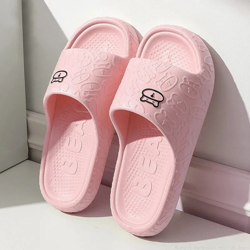 Men Cloud Slippers Thick Sole Sandals Summer Beach Slides Couple Anti-Slip Home Slipper - MSL50271