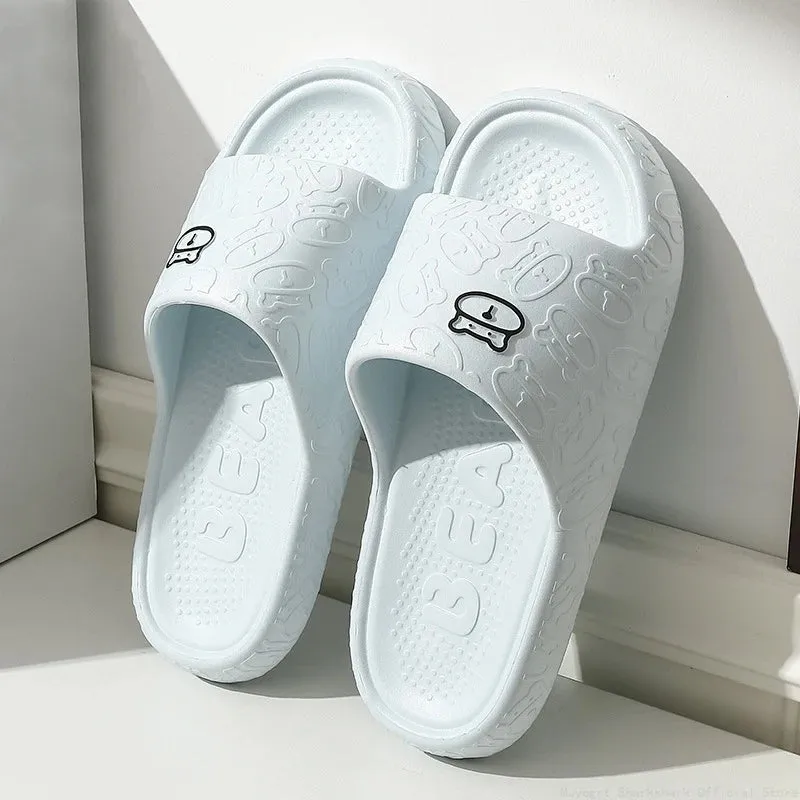 Men Cloud Slippers Thick Sole Sandals Summer Beach Slides Couple Anti-Slip Home Slipper - MSL50271