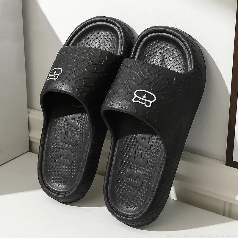 Men Cloud Slippers Thick Sole Sandals Summer Beach Slides Couple Anti-Slip Home Slipper - MSL50271