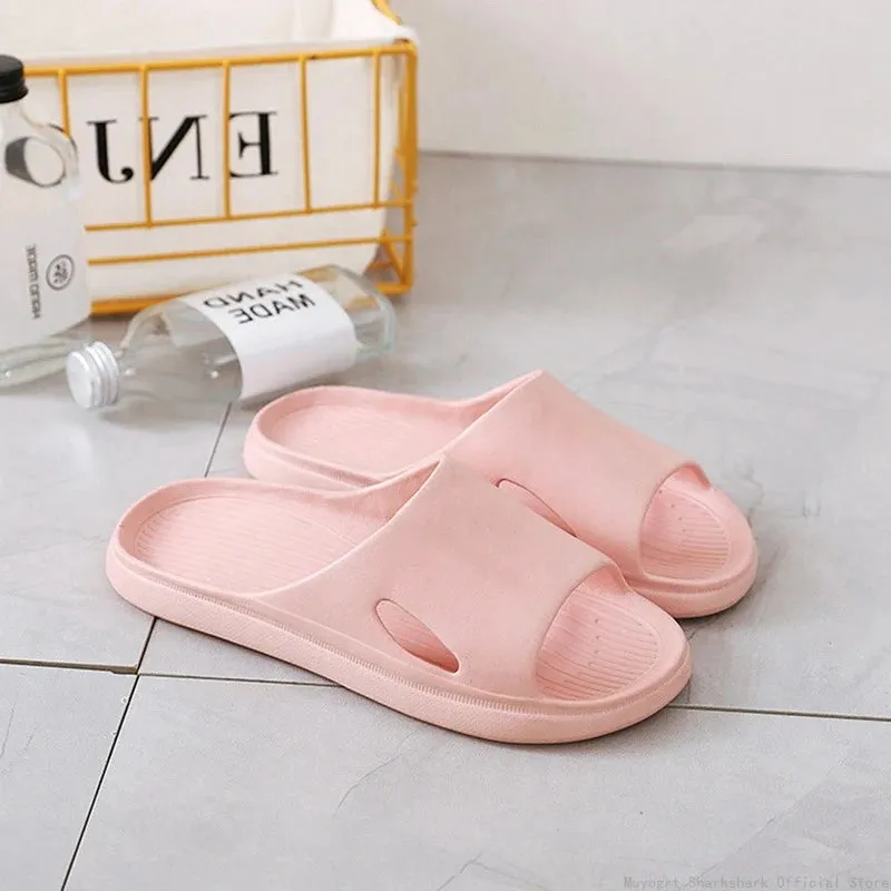 Men Cloud Slippers Thick Sole Sandals Summer Beach Slides Couple Anti-Slip Home Slipper - MSL50271