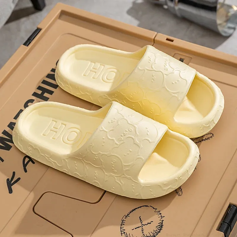 Men Cloud Slippers Thick Sole Sandals Summer Beach Slides Couple Anti-Slip Home Slipper - MSL50271