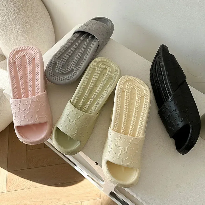 Men Cloud Slippers Thick Sole Sandals Summer Beach Slides Couple Anti-Slip Home Slipper - MSL50271