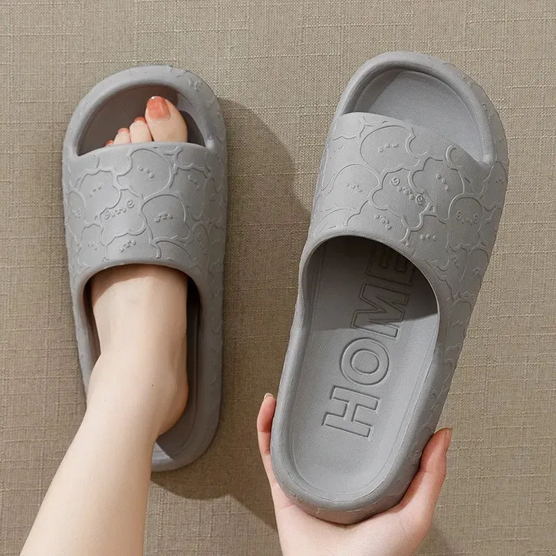 Men Cloud Slippers Thick Sole Sandals Summer Beach Slides Couple Anti-Slip Home Slipper - MSL50271