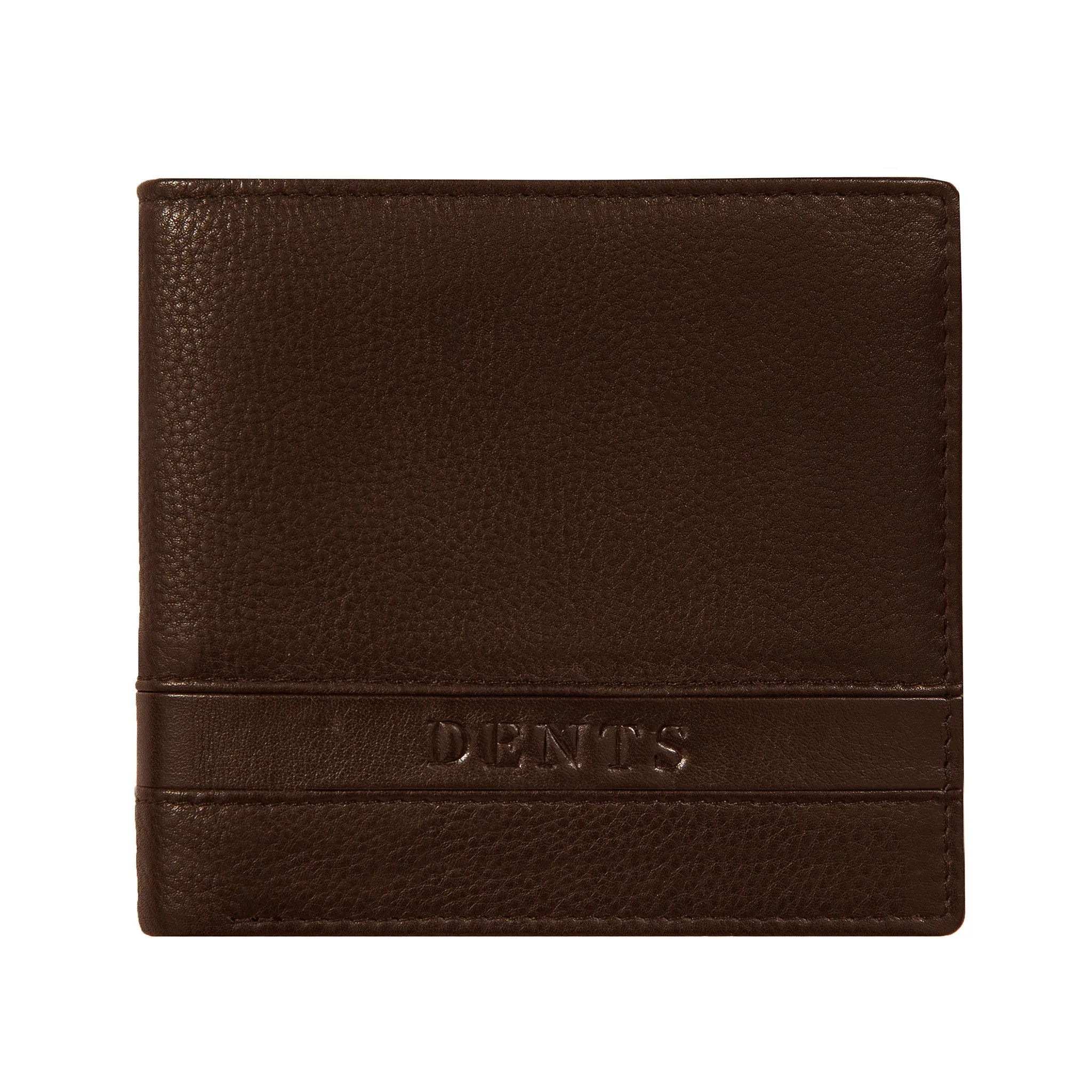 Men's Pebble Grain Leather Bifold Wallet with RFID Blocking