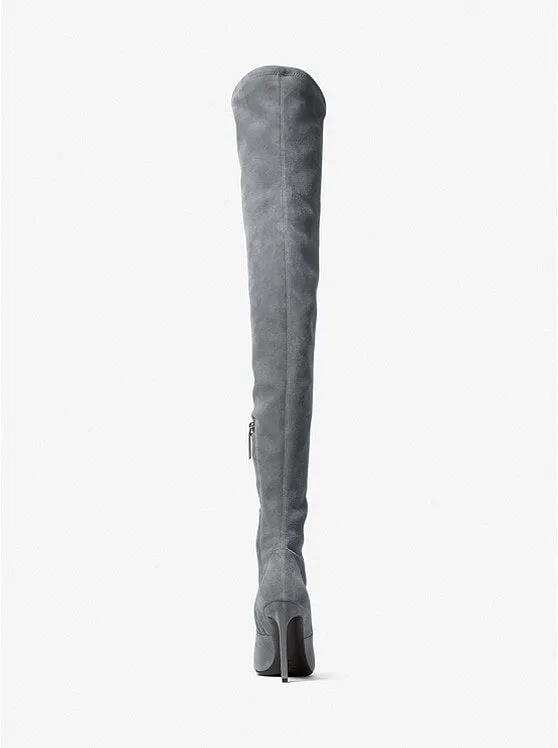 Michael Kors Collection Elle suede boots, gray