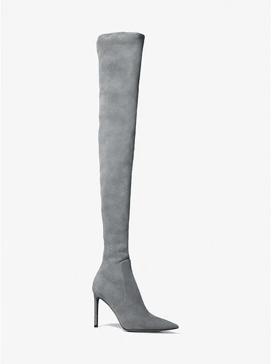 Michael Kors Collection Elle suede boots, gray