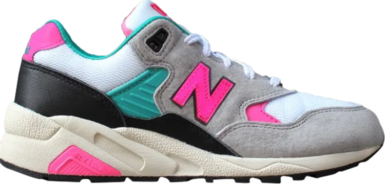 New Balance X-Girl x Wmns 580 'Grey Pink Teal' sneakers, gray