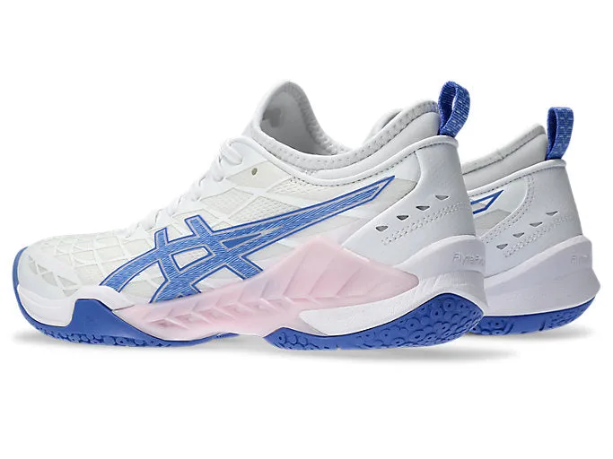 new color - Asics Blast FF 3 Women's Court Shoes, White / Sapphire