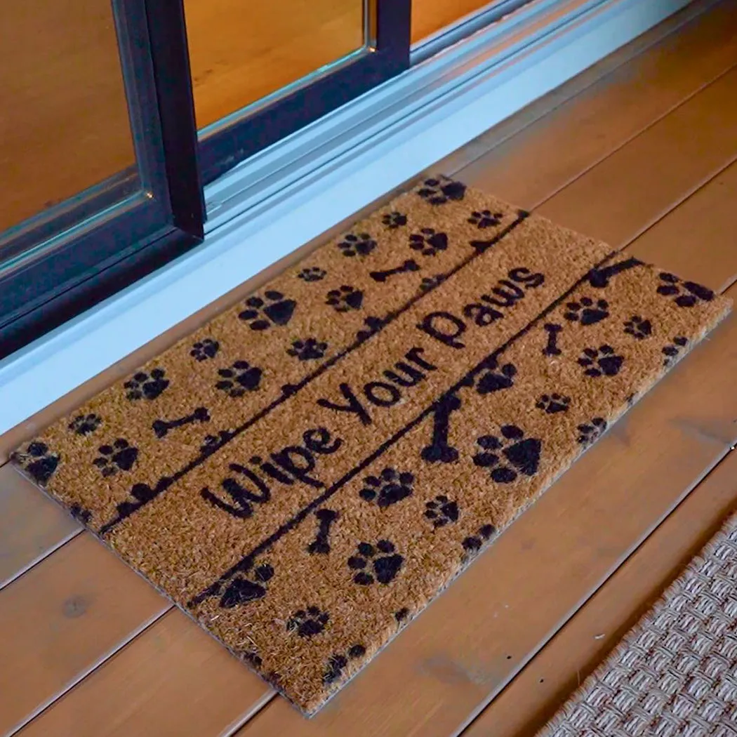 Ninamar Door Mat Wipe Your Paws Natural Coir - 29.5 x 17.5 inch