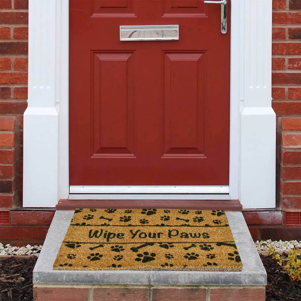 Ninamar Door Mat Wipe Your Paws Natural Coir - 29.5 x 17.5 inch