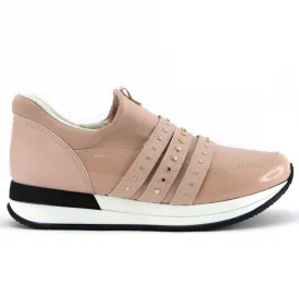 Nude ENERGY Sneakers with Gold Studs for Women (974.014)