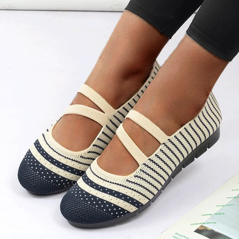 Owlkay Weaving Breathable Loafers  Comfortable Walking Casual Flats Shoes WF12