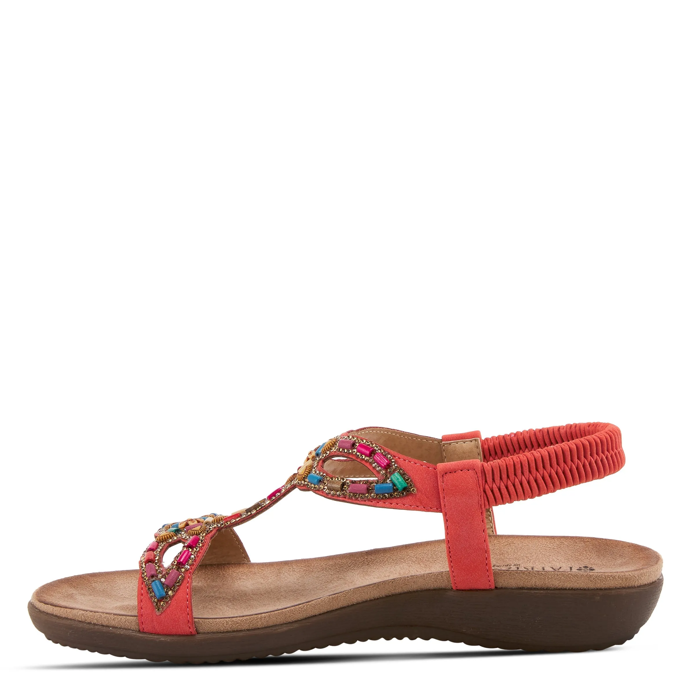 PATRIZIA VOLCANIC T-STRAP SANDALS