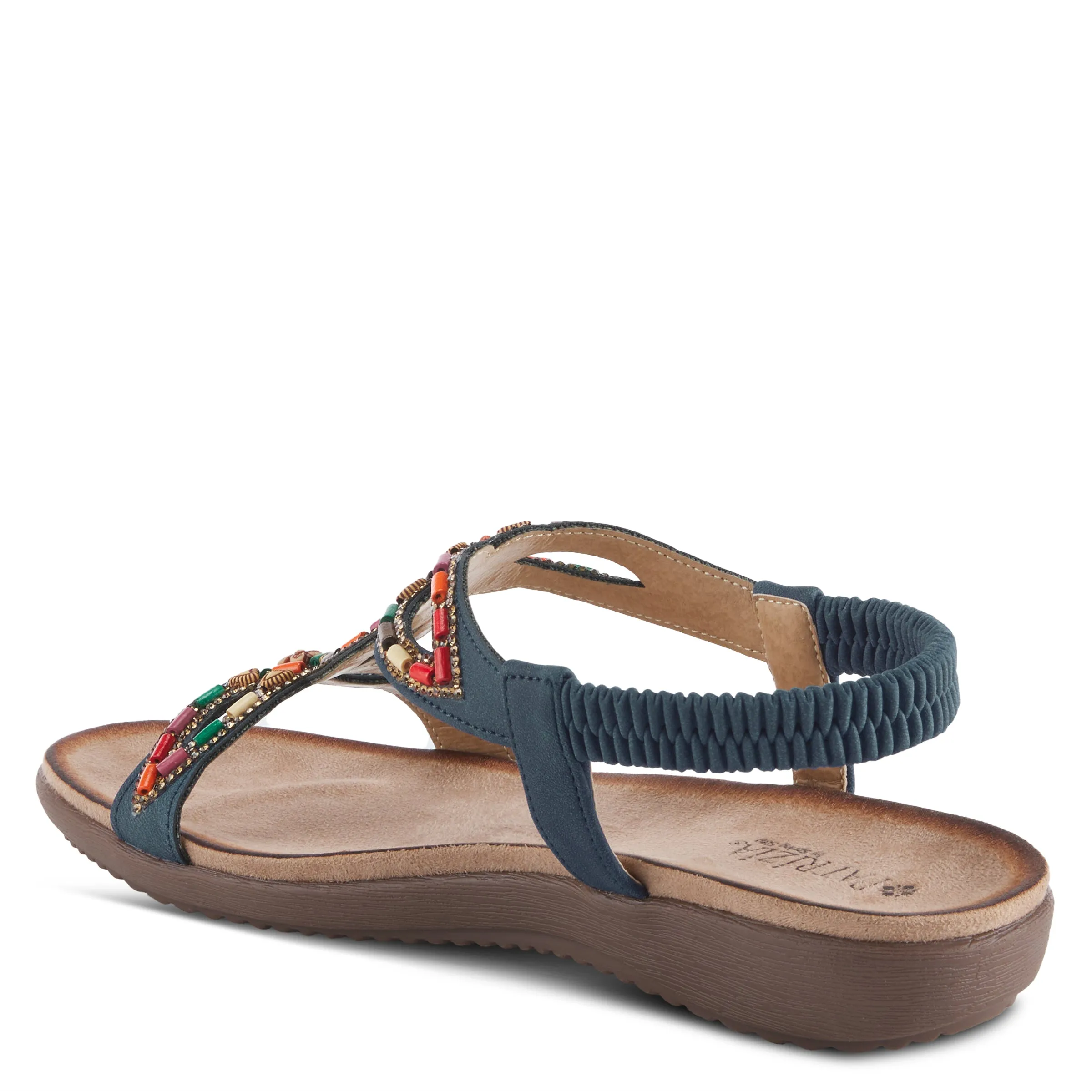 PATRIZIA VOLCANIC T-STRAP SANDALS