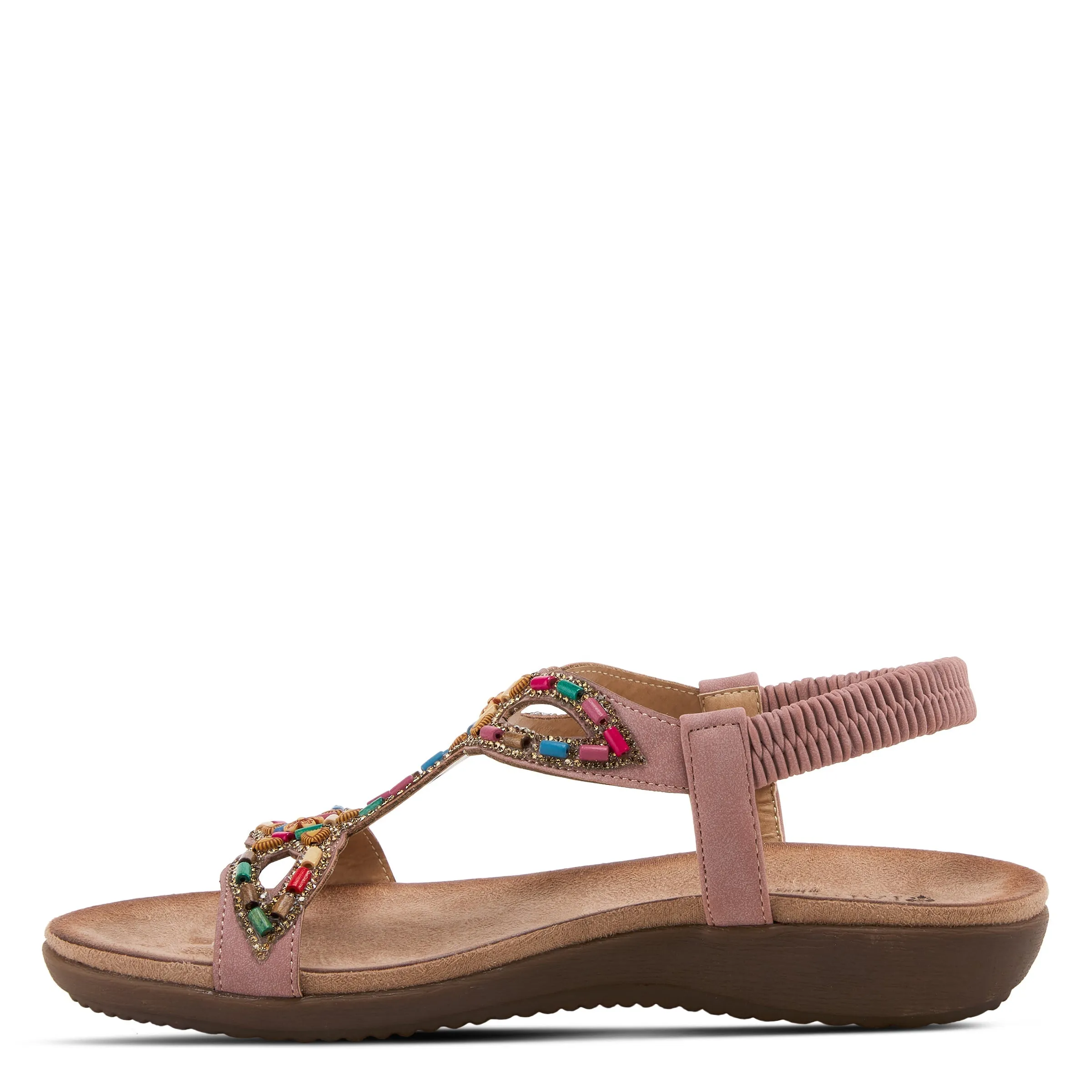 PATRIZIA VOLCANIC T-STRAP SANDALS