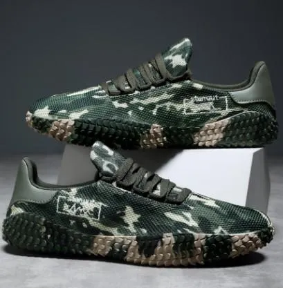 Running Shoes Camouflage Trainers Unisex Sport Shoes Men Breathable Soft Sneakers