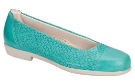 SAS Women's Teal Maui Slip On Loafer-MAUI283-Made in USA-Brandy's Shoes