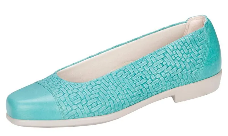 SAS Women's Teal Maui Slip On Loafer-MAUI283-Made in USA-Brandy's Shoes