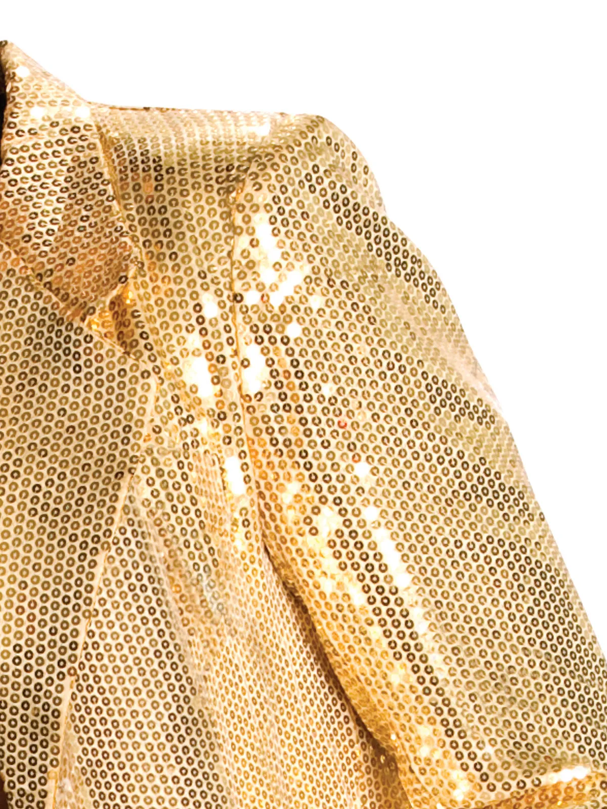 SEQUIN JACKET MEN GOLD, ADULT