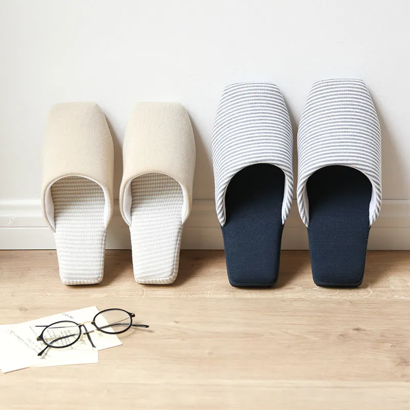 Striped Soft Bottom Slippers