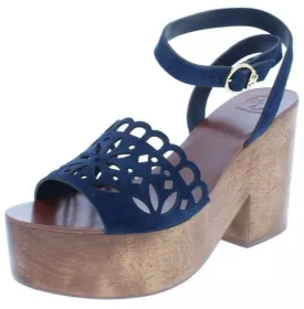 TORY BURCH - MAY SUEDE PLATFORM SANDALS **FREE SHIPPING**