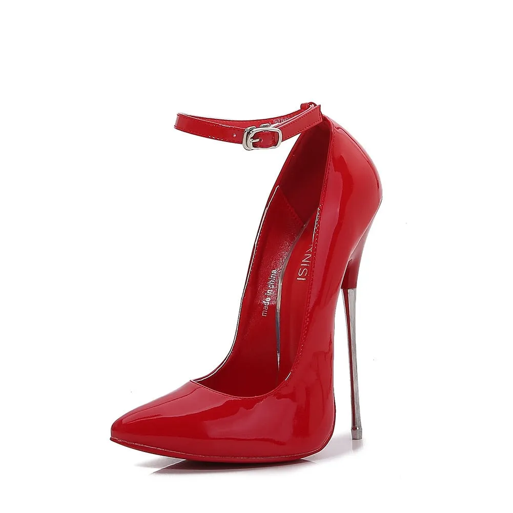 Trendy Solid Color Metel High Heel Pumps