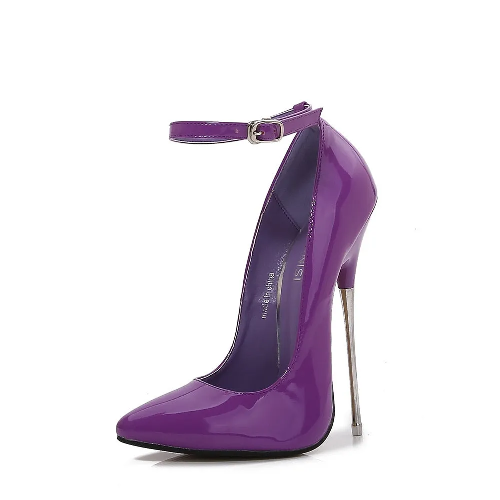 Trendy Solid Color Metel High Heel Pumps