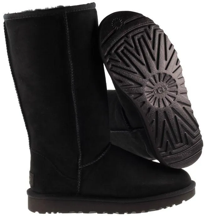 Womens Classic Tall II Black Ugg Boots - Stylish and Comfortable Winter Footwear