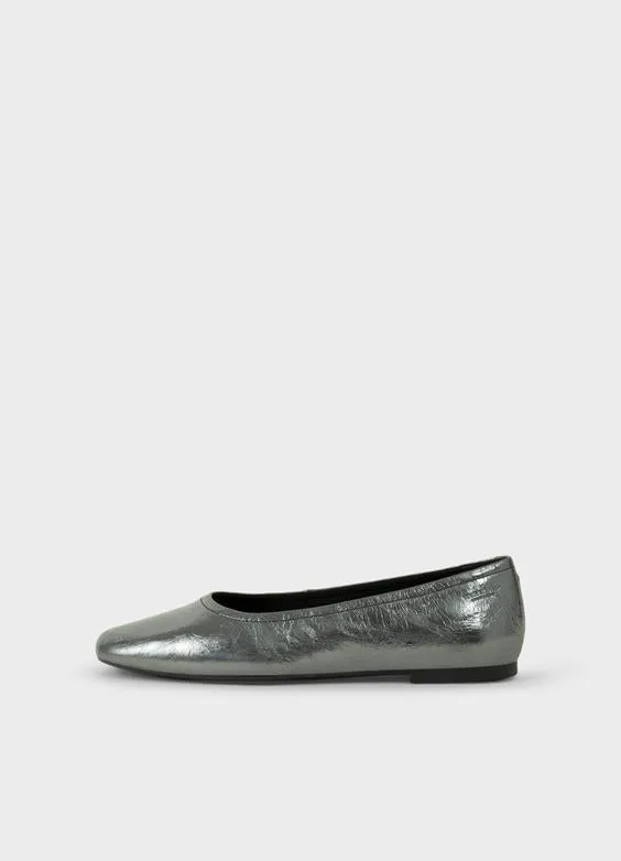 VAGABOND JOLIN PLAIN FLAT - DK SILVER