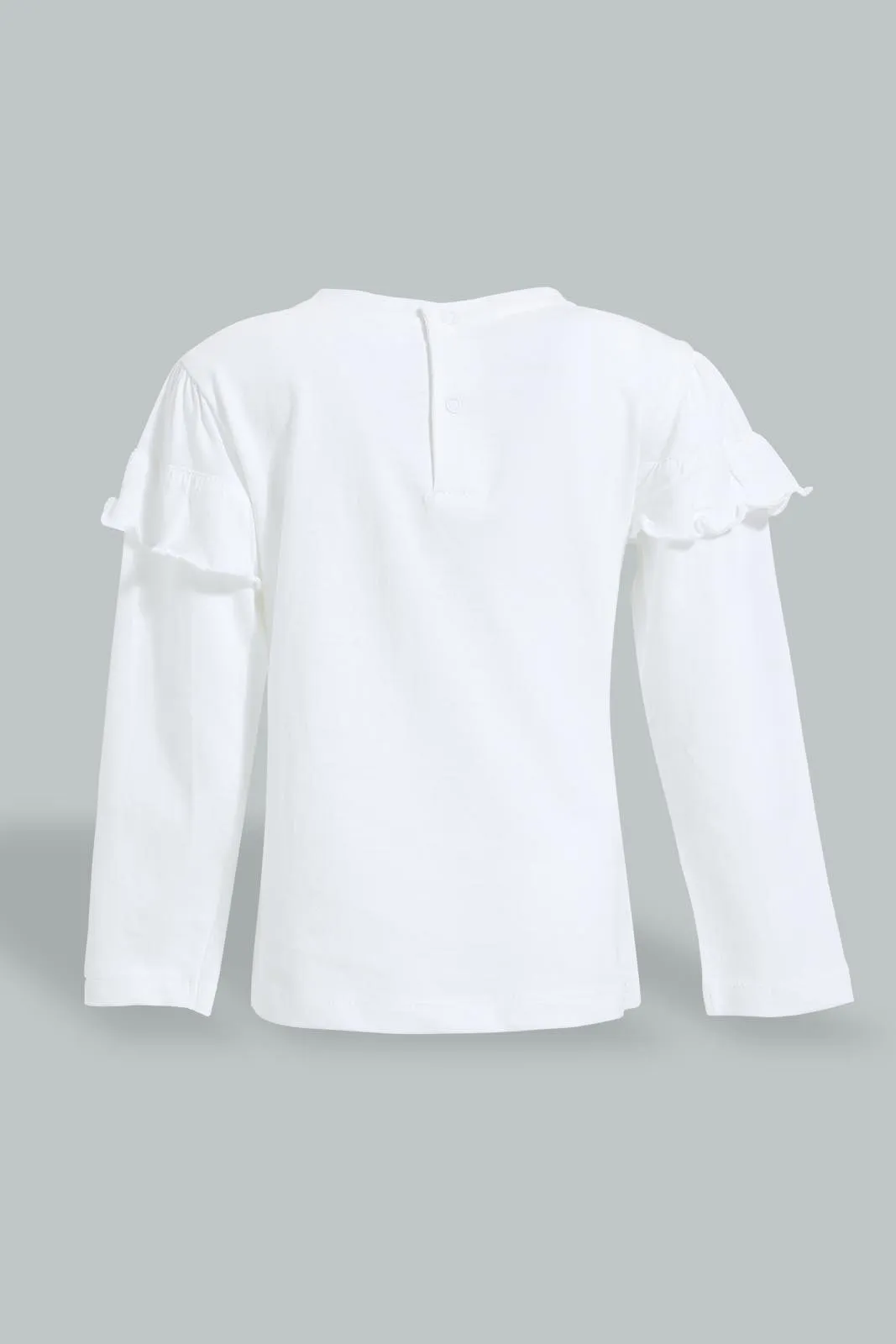 White Bunny Embellished Long Sleeve T-Shirt