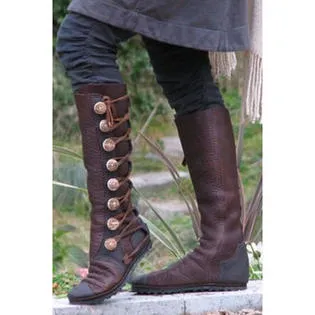 Women Autumn & Winter Comfortable Button Decorated High Tube Fashion Boot - WSC50808