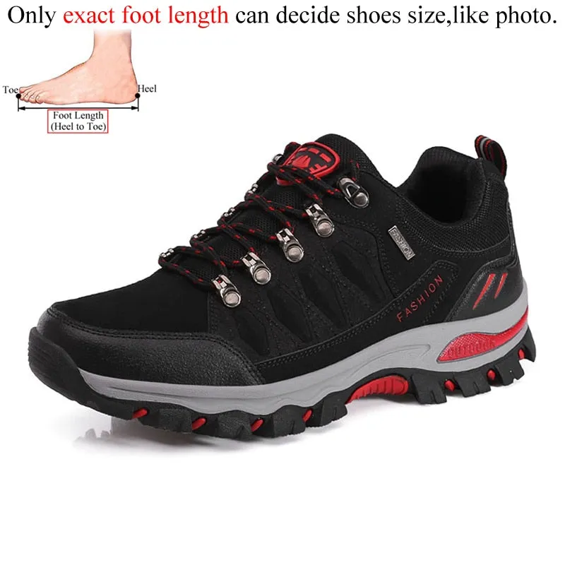 Women Outdoor Leather Trekking Hiking Shoes Mountain Sneakers Treking Walking Shoes - WHS50170